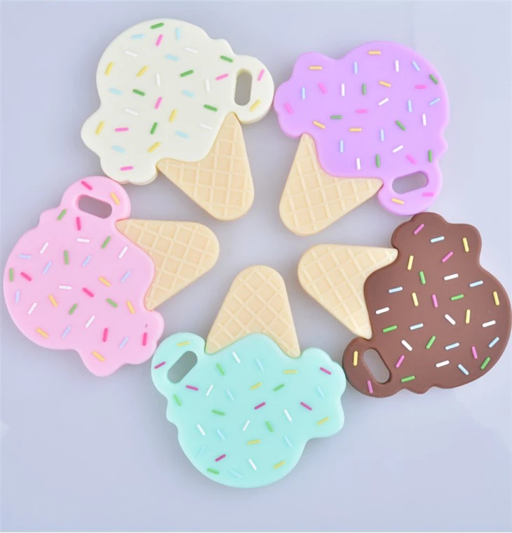 Silicone Baby Ice Cream Molar Toy Teethers