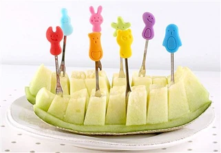 Eftirréttur Mini Forks Set Ávaxtagafla